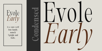 Evolve Early Font Poster 6