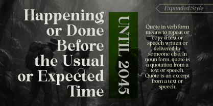 Evolve Early Font Poster 9