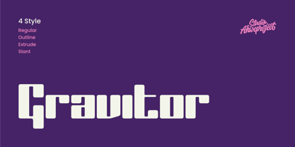 Gravitor Font Poster 1