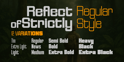 Reflect of Strictly Font Poster 7