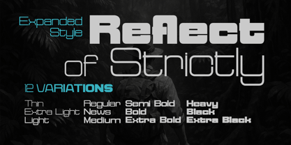 Reflect of Strictly Font Poster 13