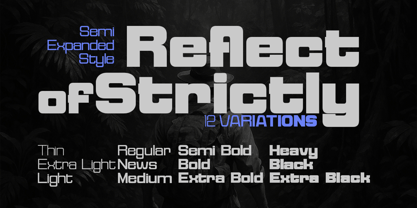 Reflect of Strictly Font Poster 10