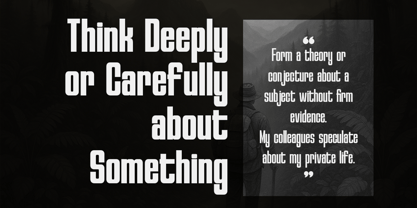 Reflect of Strictly Font Poster 2