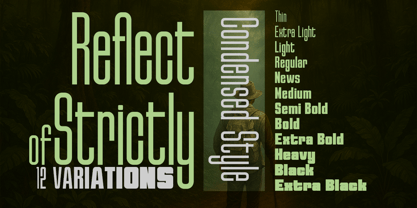 Reflect of Strictly Font Poster 1