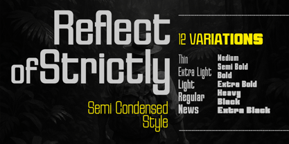 Reflect of Strictly Font Poster 4