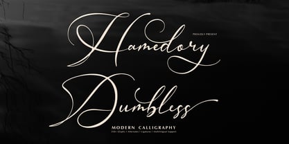 Hamedory Dumbless Font Poster 1