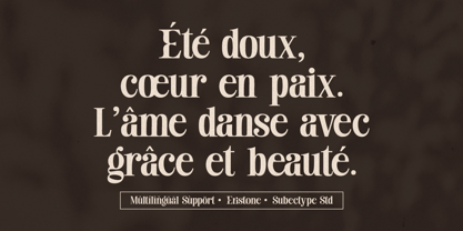 Eristone Font Poster 10