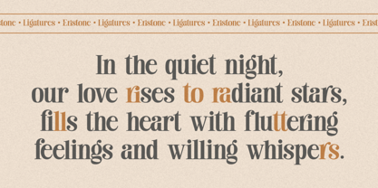 Eristone Font Poster 7