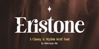 Eristone Font Poster 1