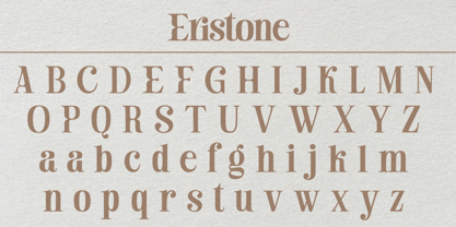 Eristone Font Poster 11