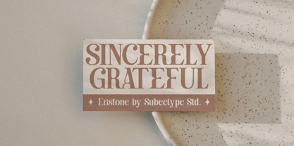 Eristone Font Poster 15