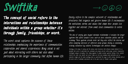 Swiftika Font Poster 4