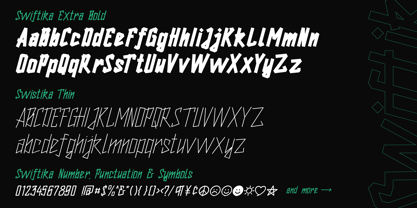 Swiftika Font Poster 3