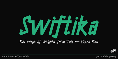 Swiftika Font Poster 1