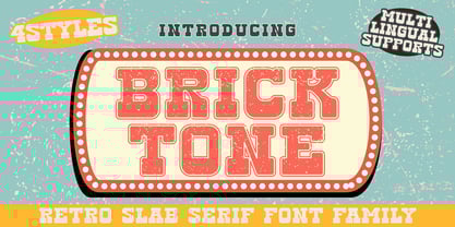 Bricktone Font Poster 1