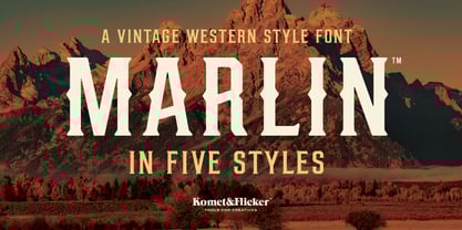 MARLIN Font Poster 1