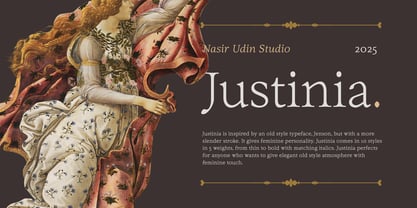 Justinia Font Poster 1