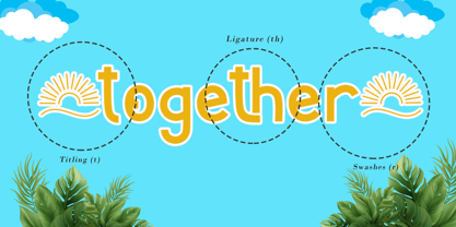 Summer Horizon Font Poster 6