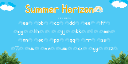 Summer Horizon Font Poster 8