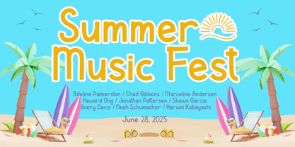 Summer Horizon Font Poster 4