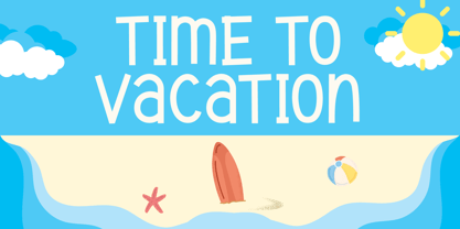 Summer Horizon Font Poster 3