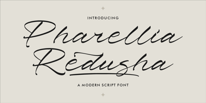 Pharellia Redusha Font Poster 1
