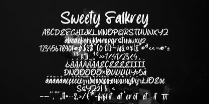 Sweety Falkrey Font Poster 7