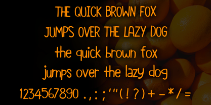 Orange Note Font Poster 4