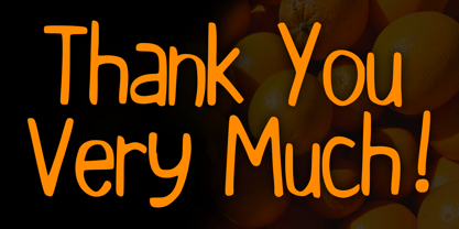 Orange Note Font Poster 5