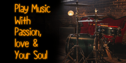 Orange Note Font Poster 2