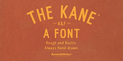 The KANE Font Poster 1