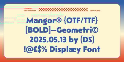 Mangor Font Poster 7