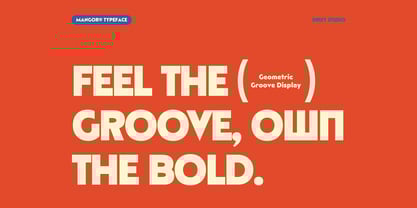 Mangor Font Poster 2