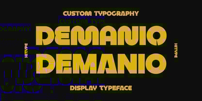 Demanio Font Poster 1