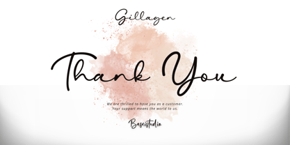 Gillagen Font Poster 10