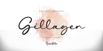 Gillagen Font Poster 1