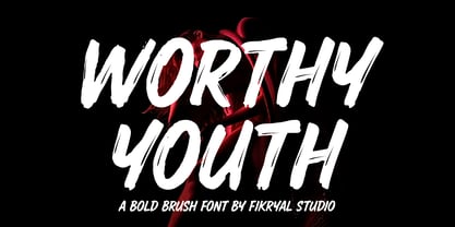 Worthy Youth Font Poster 1