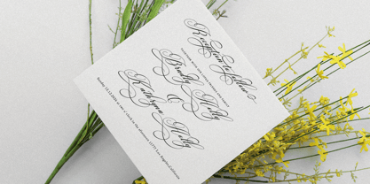 Lamborghini Script Font Poster 10