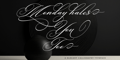 Lamborghini Script Font Poster 8