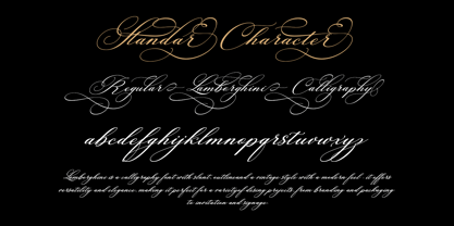 Lamborghini Script Font Poster 4