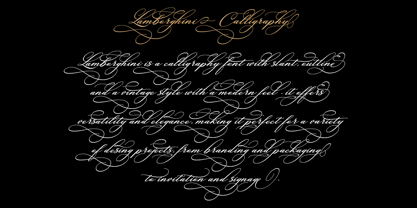 Lamborghini Script Font Poster 5