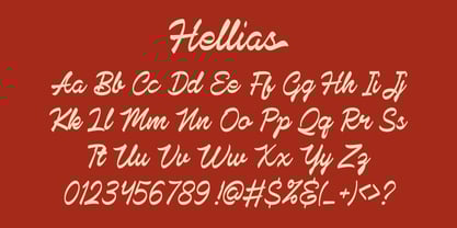 YT Hellias Font Poster 2
