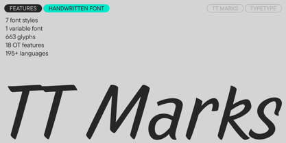 TT Marks Font Poster 1