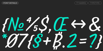 TT Marks Font Poster 7