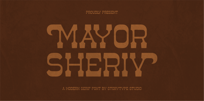 Mayor Sheriv Font Poster 1
