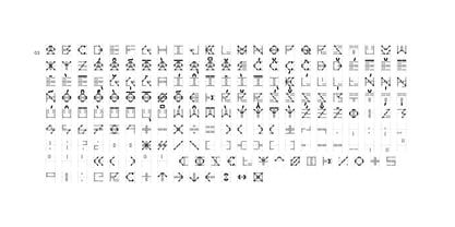 4444 Modular Font Poster 7