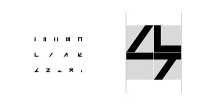 4444 Modular Font Poster 1
