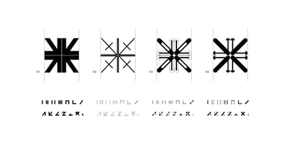 4444 Modular Font Poster 2