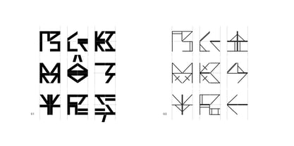 4444 Modular Font Poster 9