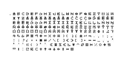 4444 Modular Font Poster 5